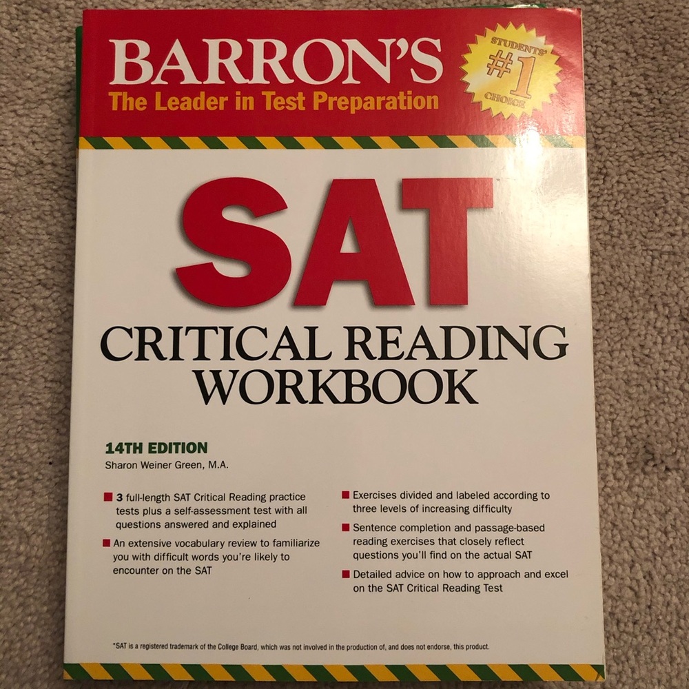 Barron’s SAT Critical Reading Workbook